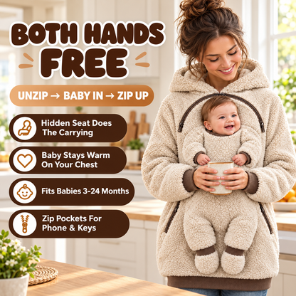 Hands-Free Cuddle Hoodie for Moms