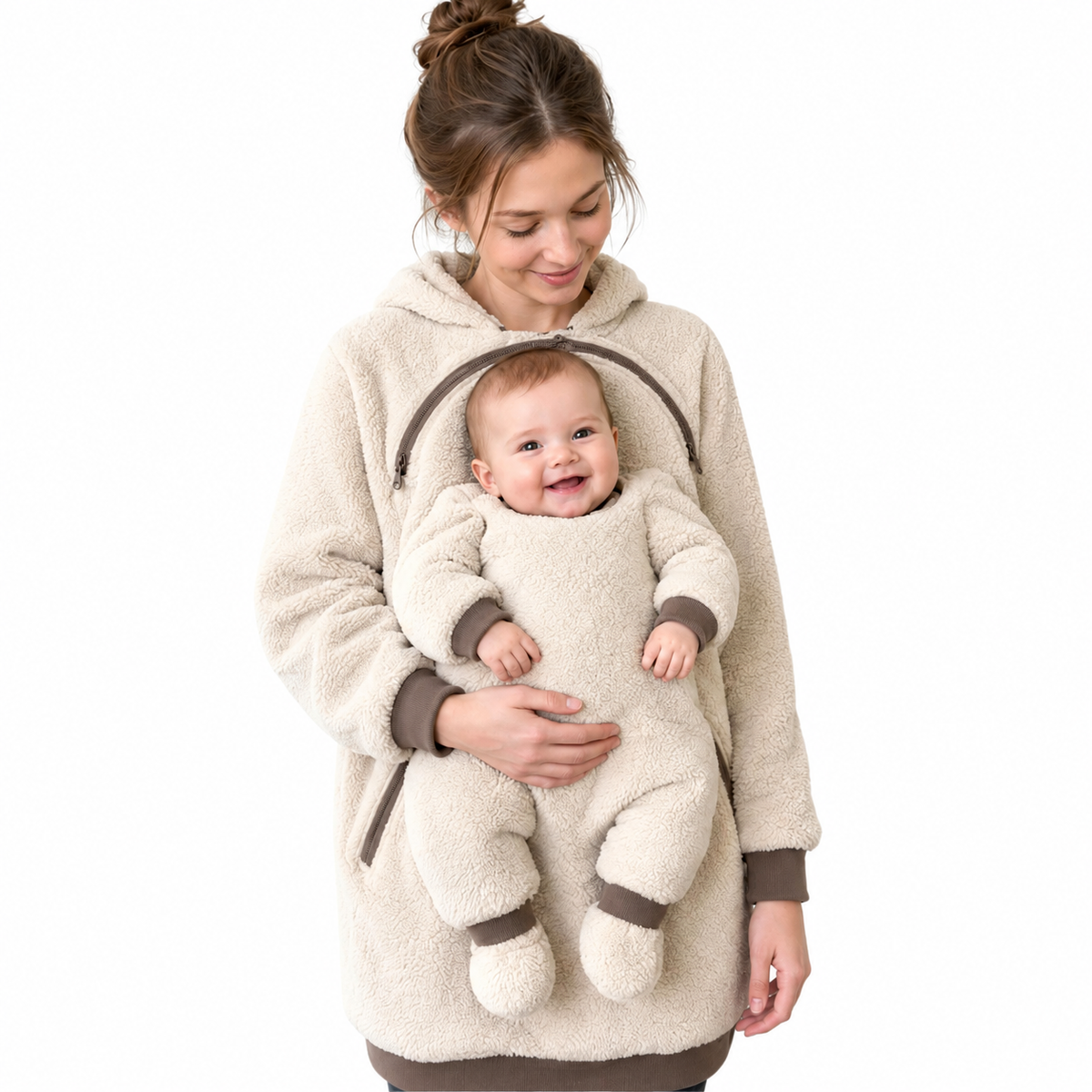 Hands-Free Cuddle Hoodie for Moms